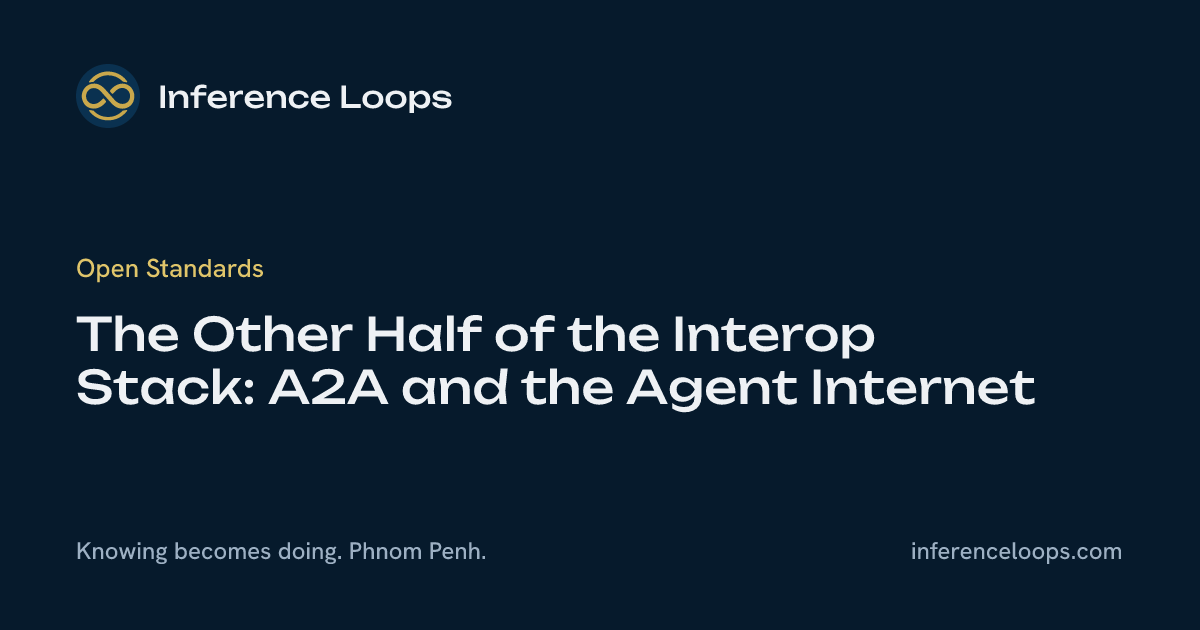 ពាក់កណ្ដាលទៀតនៃ Interop Stack៖ A2A និងអ៊ីនធឺណិតនៃ agent